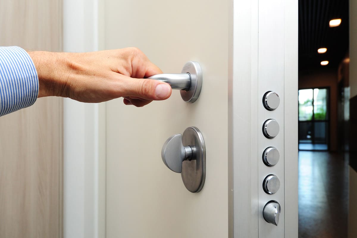 Residential Security Door; Reliable Safe Fire Resistant 2 Materials Wooden Metallic