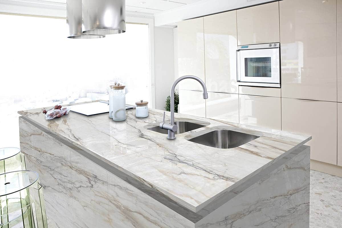 kitchen white marble
