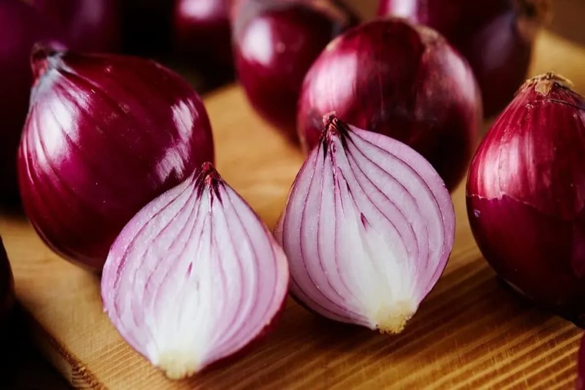 red onion inside