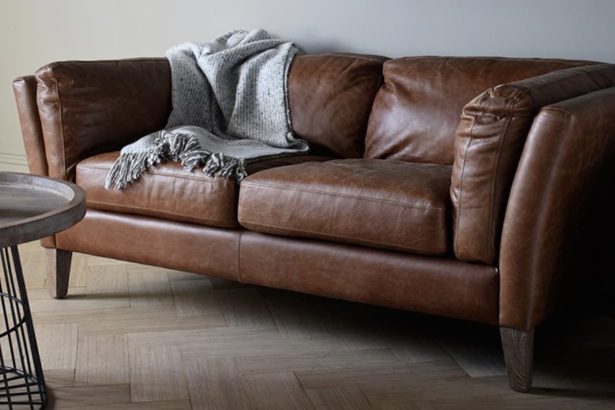 two seater sofa leather
