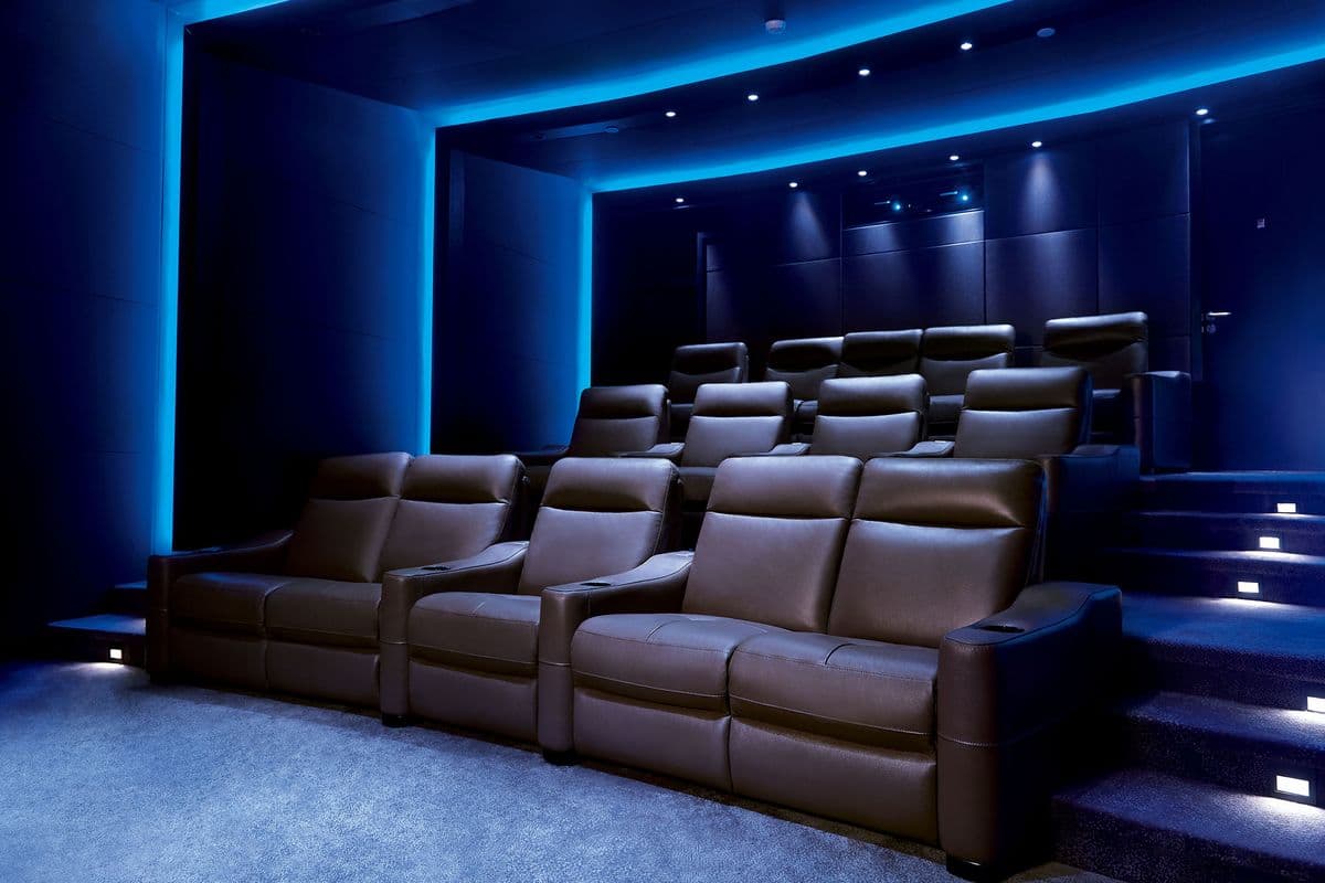 inflatable brown cinema chairs