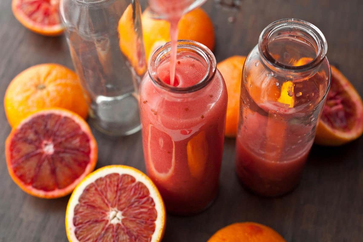 blood orange juice cocktail