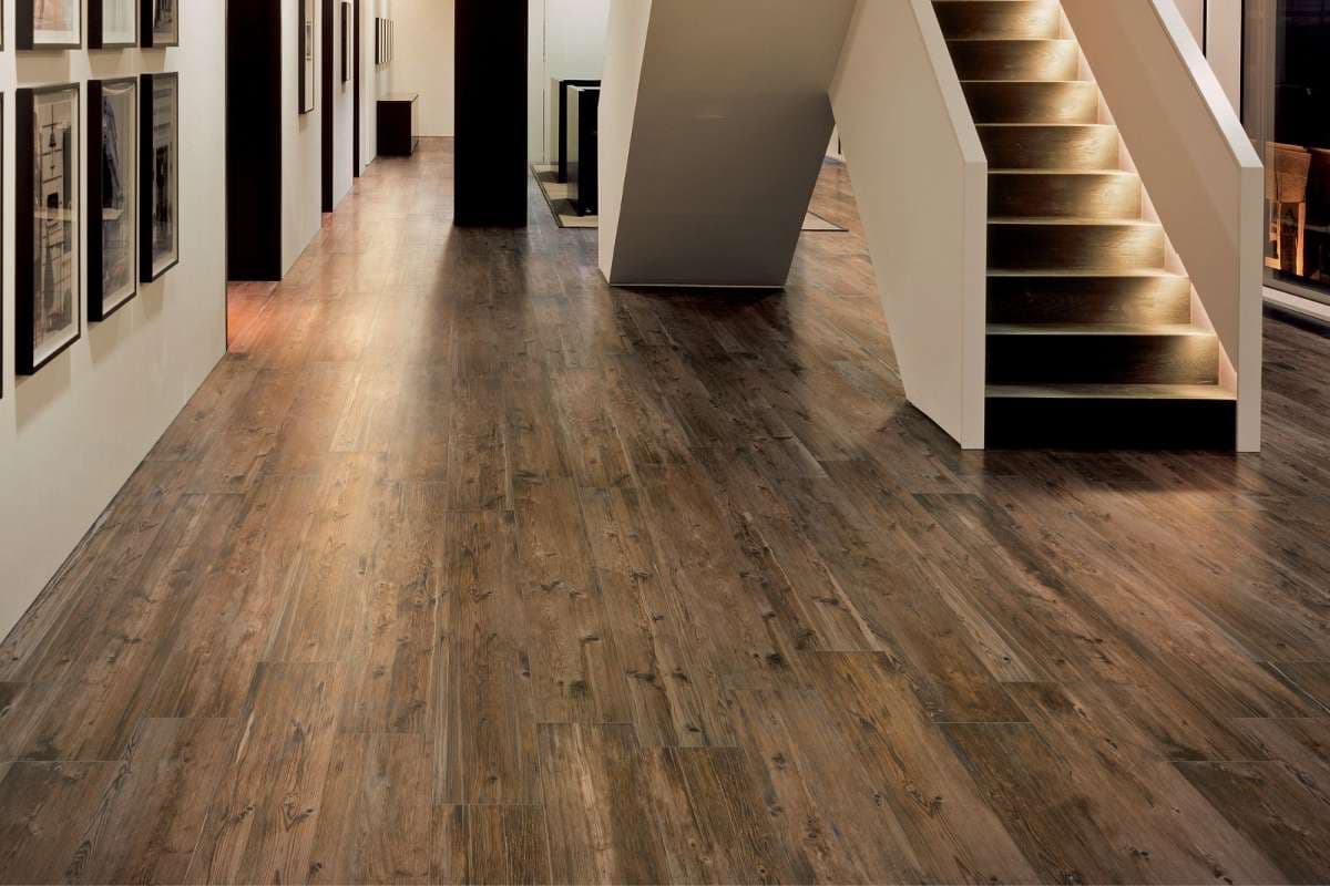 wood grain ceramic tile floor