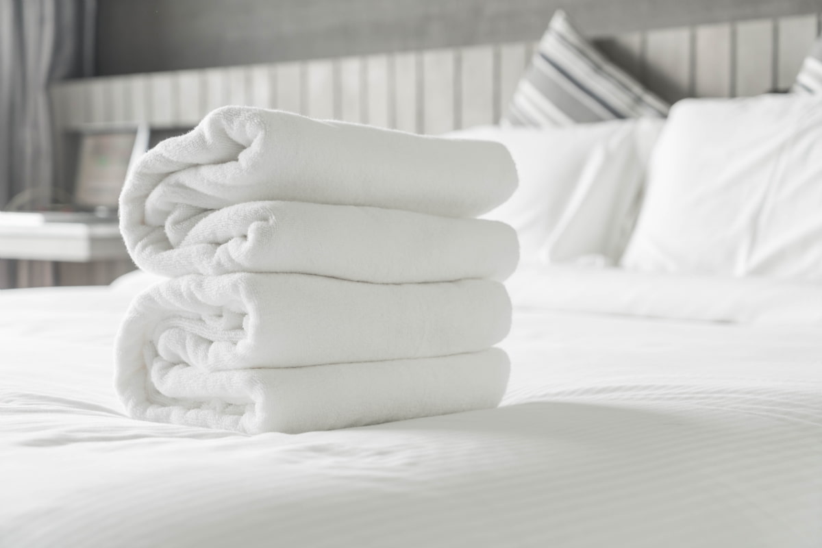 hotel white towel