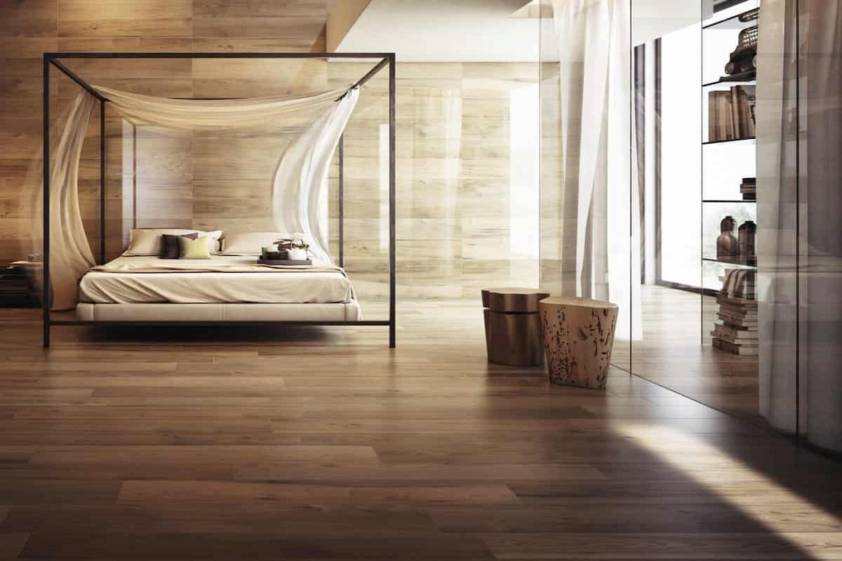 wood tile floor