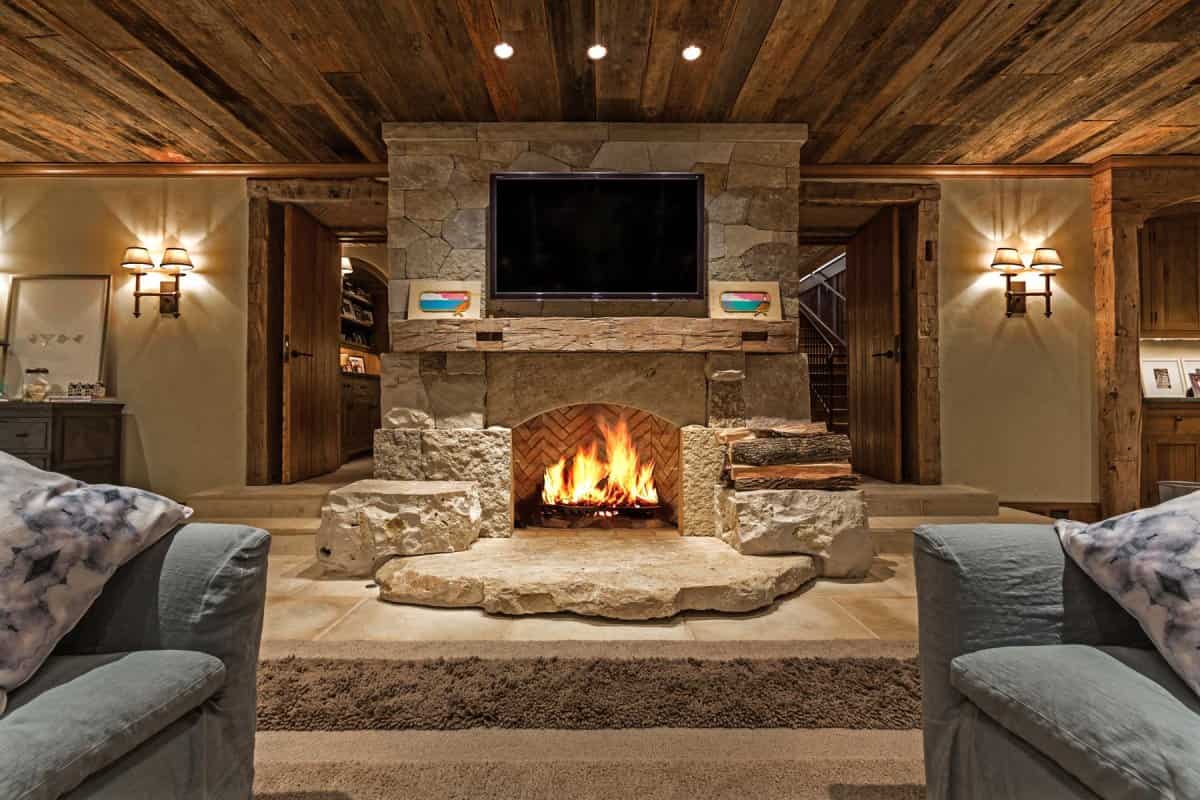 real stone veneer for fireplace