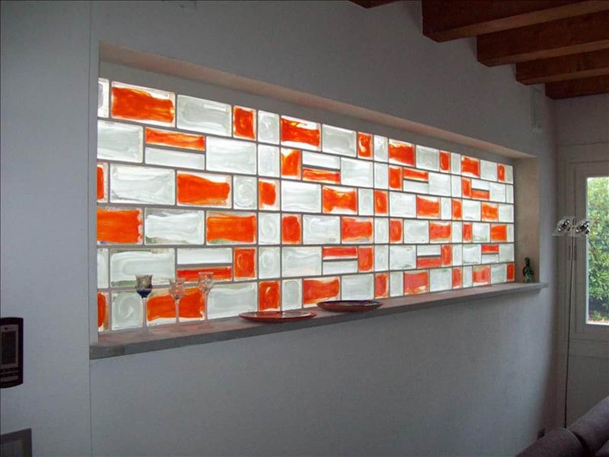 glass brick wall