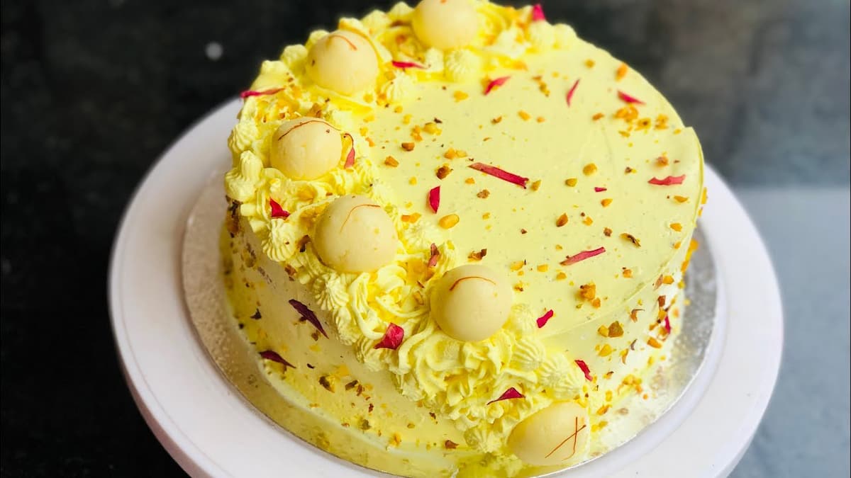 Shop for Fresh Rasmalai Theme Cake with Lots of Rasmalai online - Jalaun