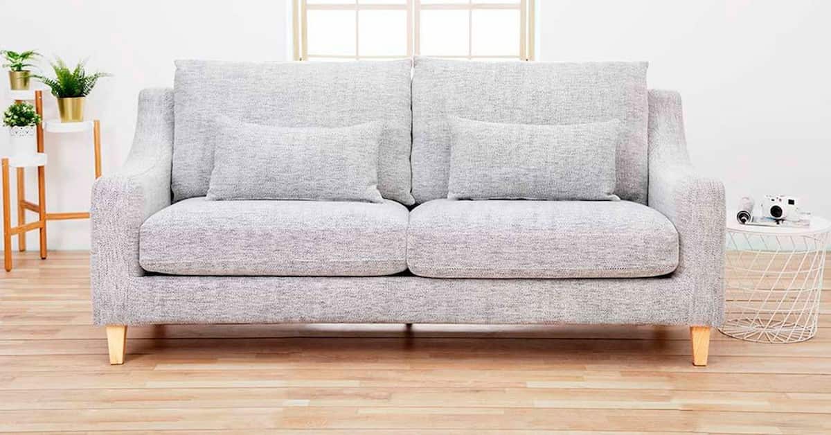 linen fabric sofa grey