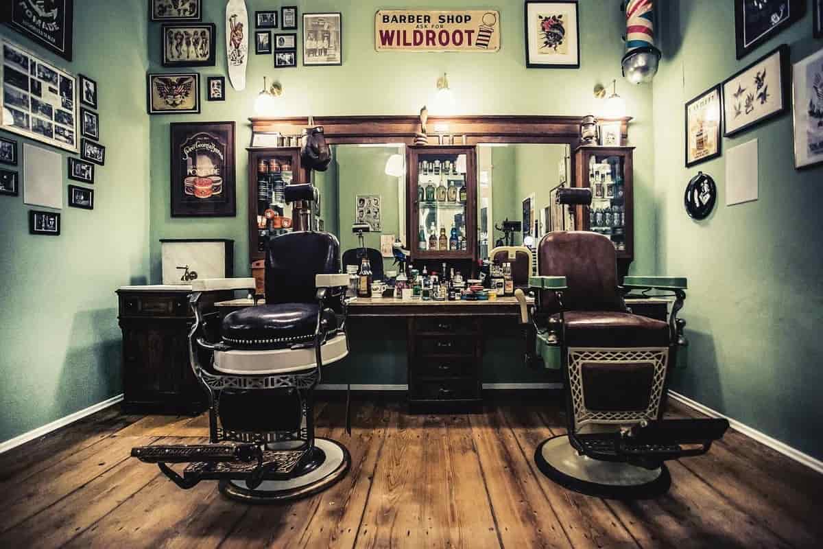 vintage barber chair