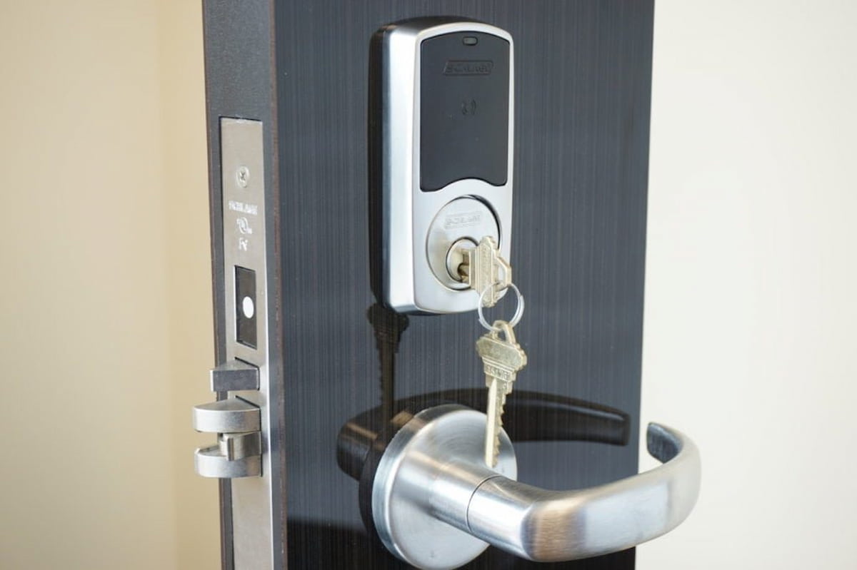 triple lock security door handle