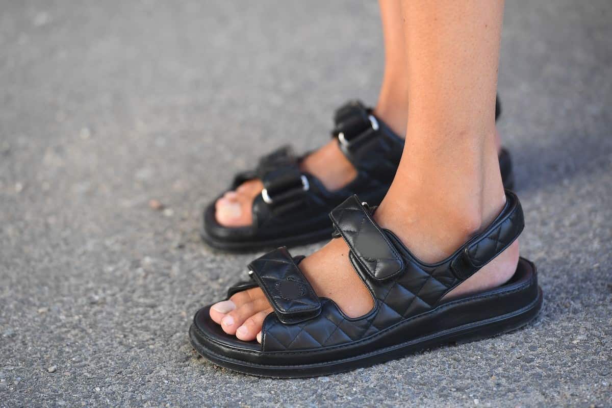 lacoste black sandals
