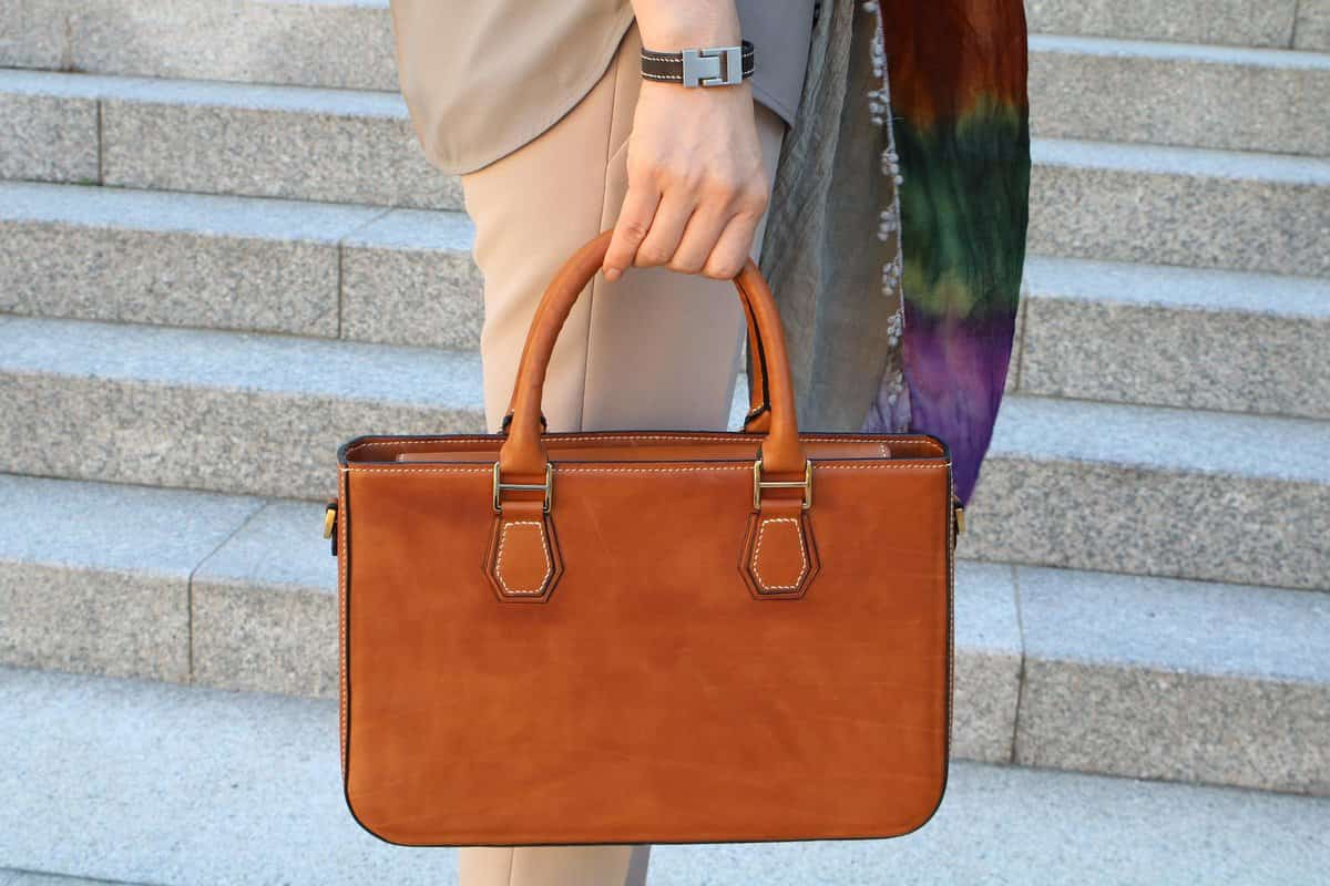 fossil leather handbag brown