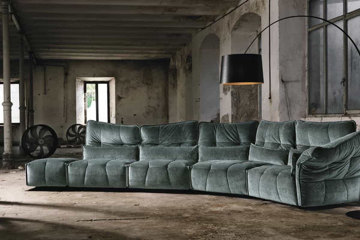velvet upholstery sofa