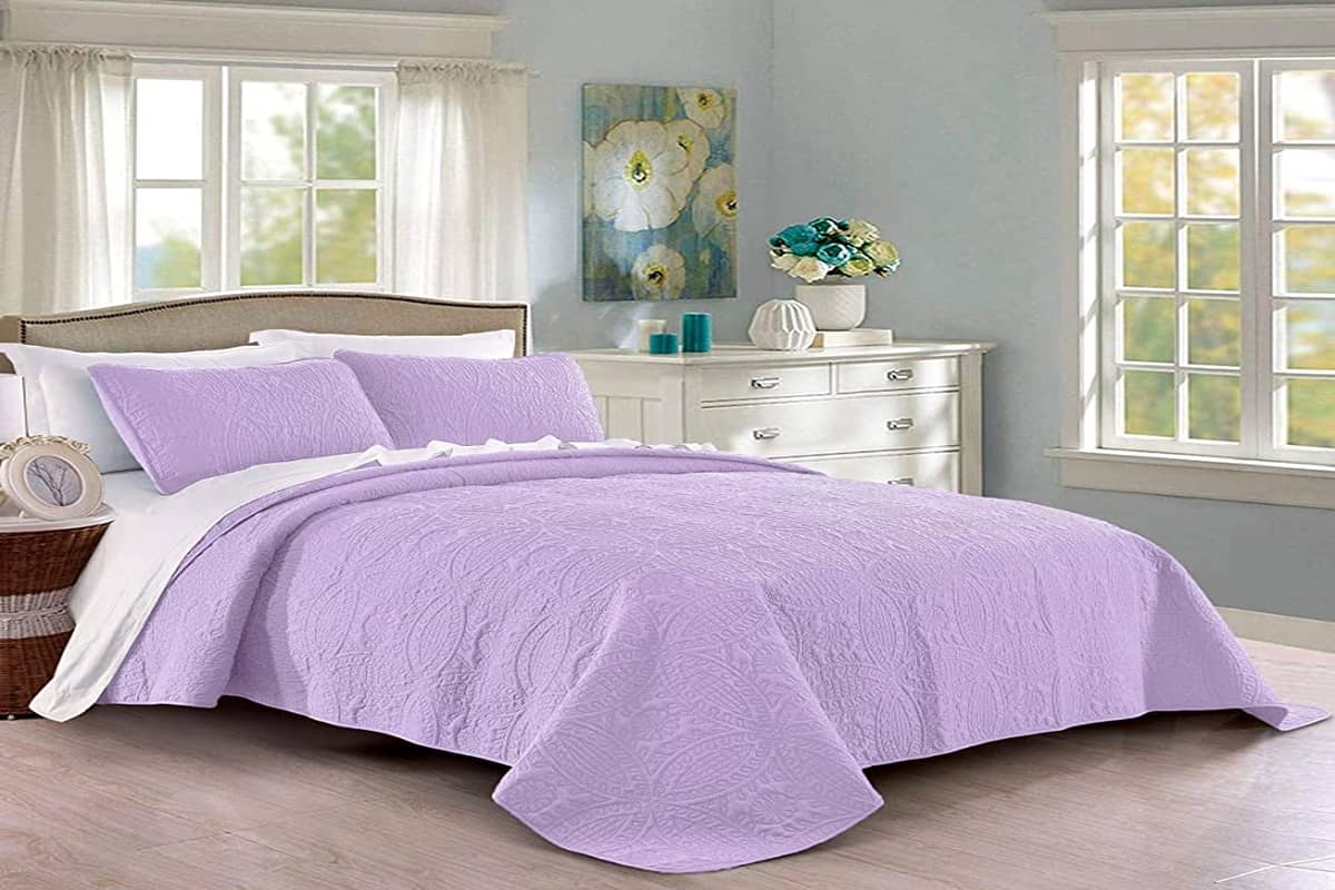 lilac bedspread double