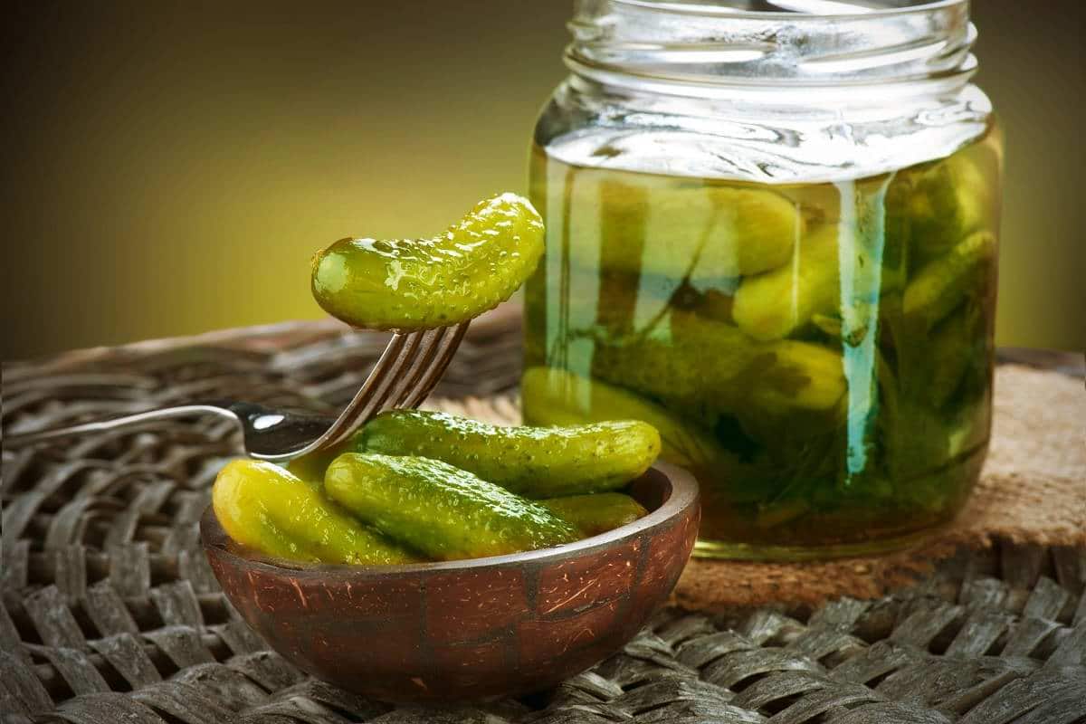 pickled small cucumber