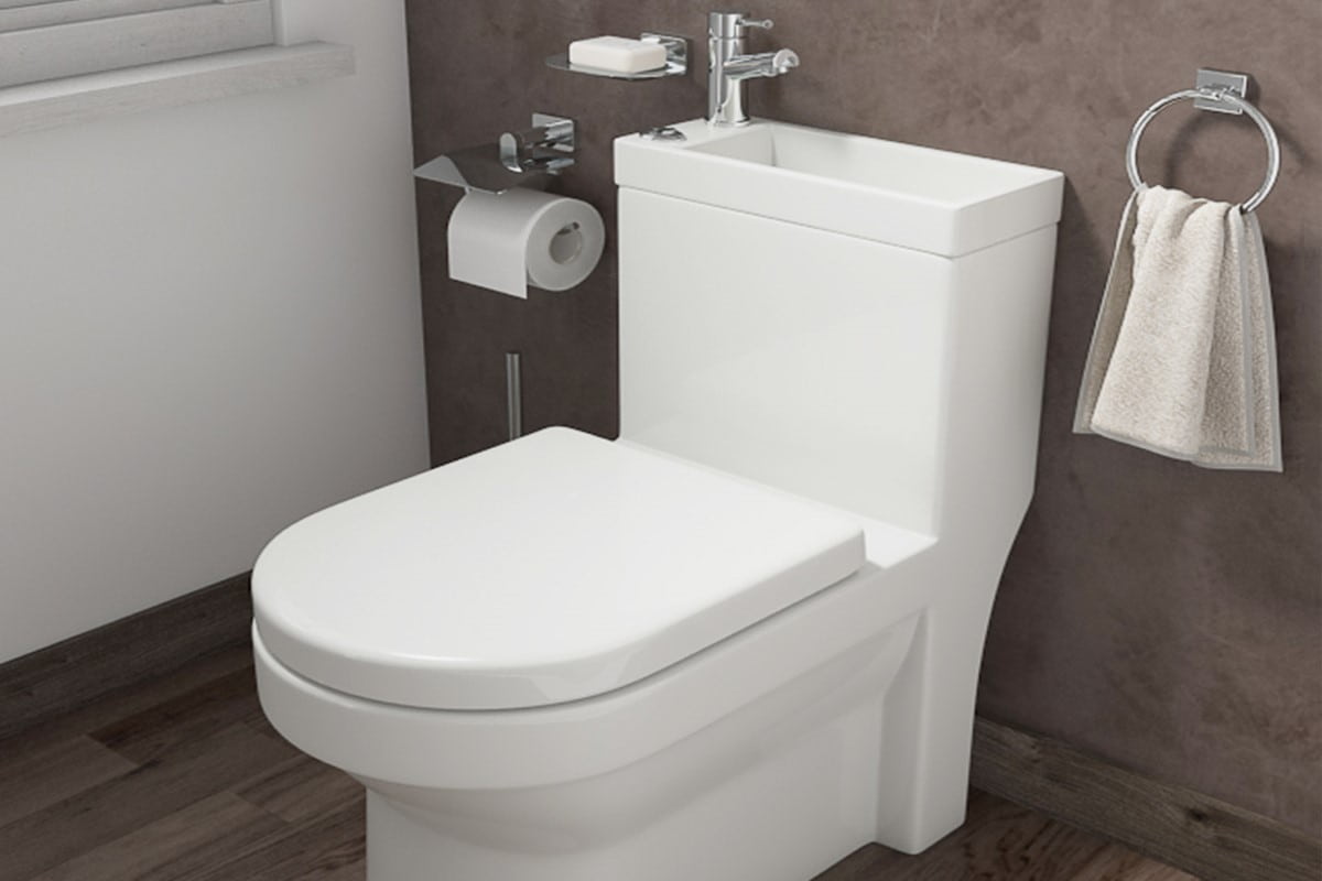 toilet and basin set