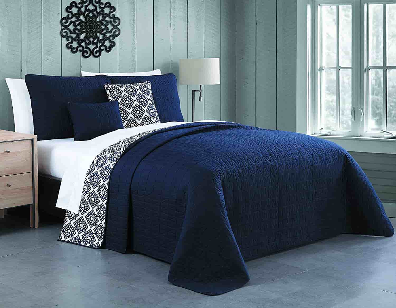 cotton quilted bedspreads king size