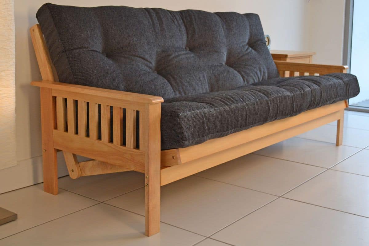 wooden single sofa