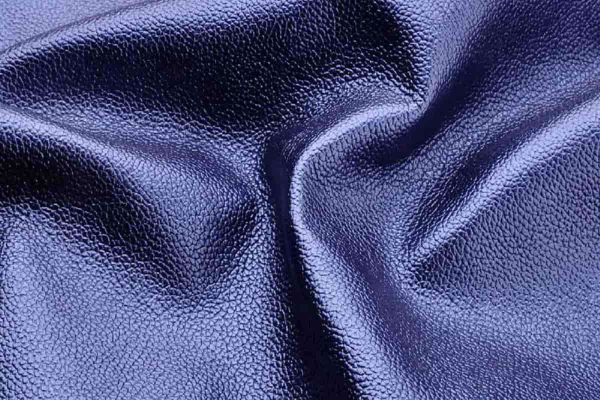 blue leather sheet