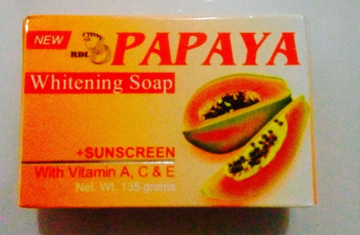 papaya soap whitening