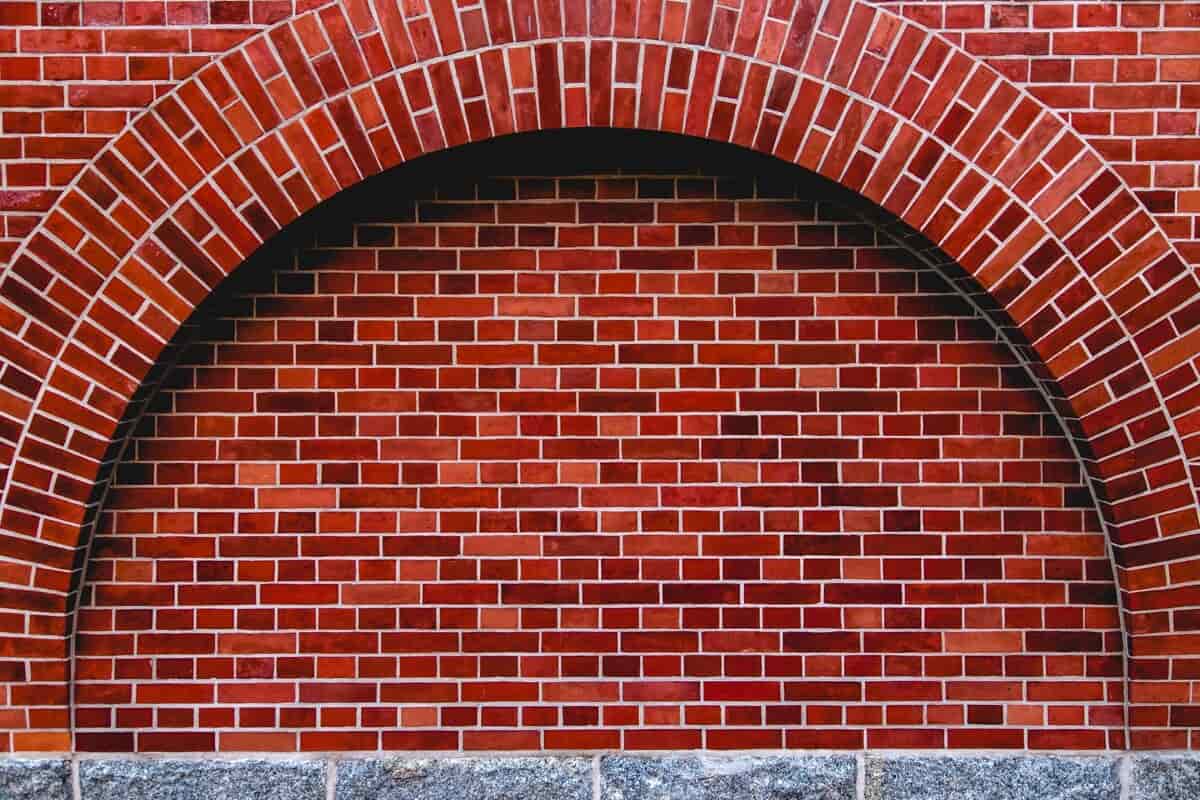 red decorative brick