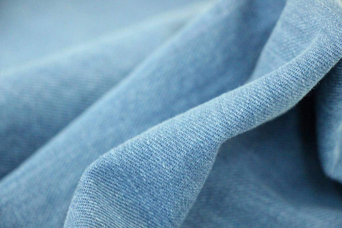 Blue Tricot Fabric