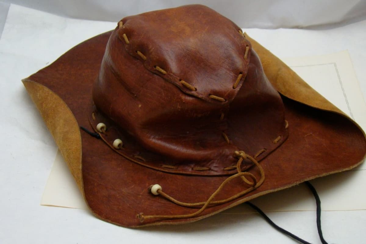 leather hats men