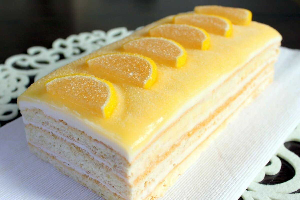 Lemon Square Cake