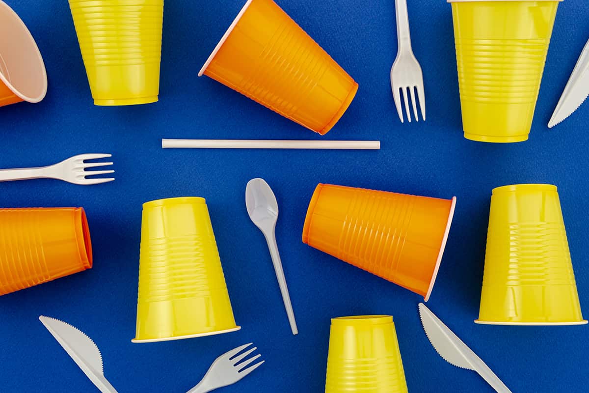 yellow Disposable Plates 