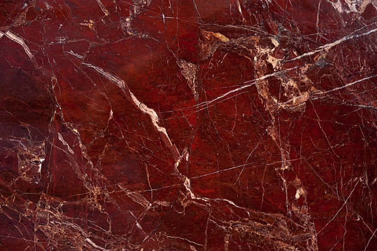 red marble stone