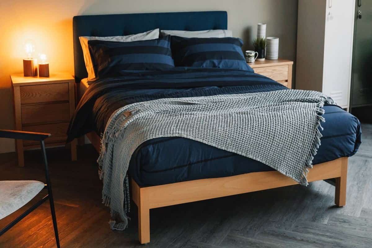 blue bedding set