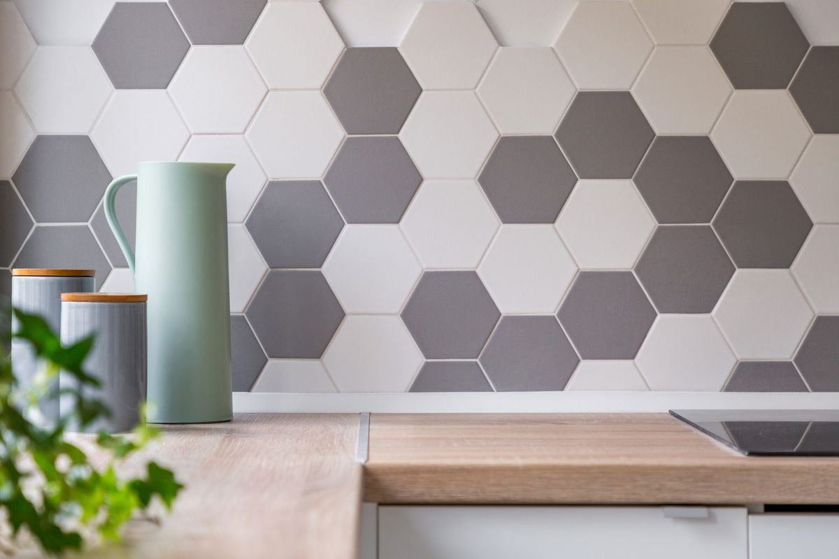 Matte Hexagon Ceramic Tile for kitchen