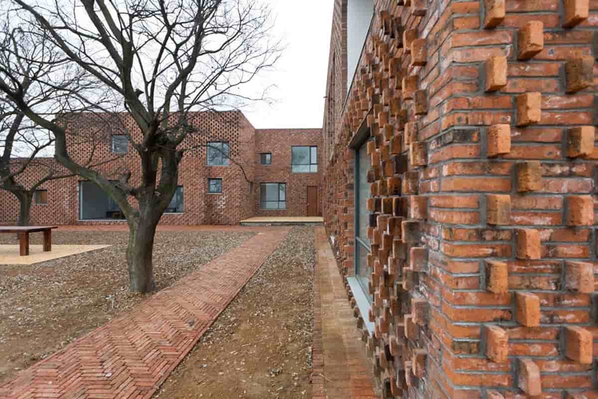 brick outside house