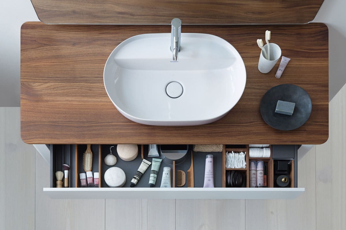 wash basin with cabinet