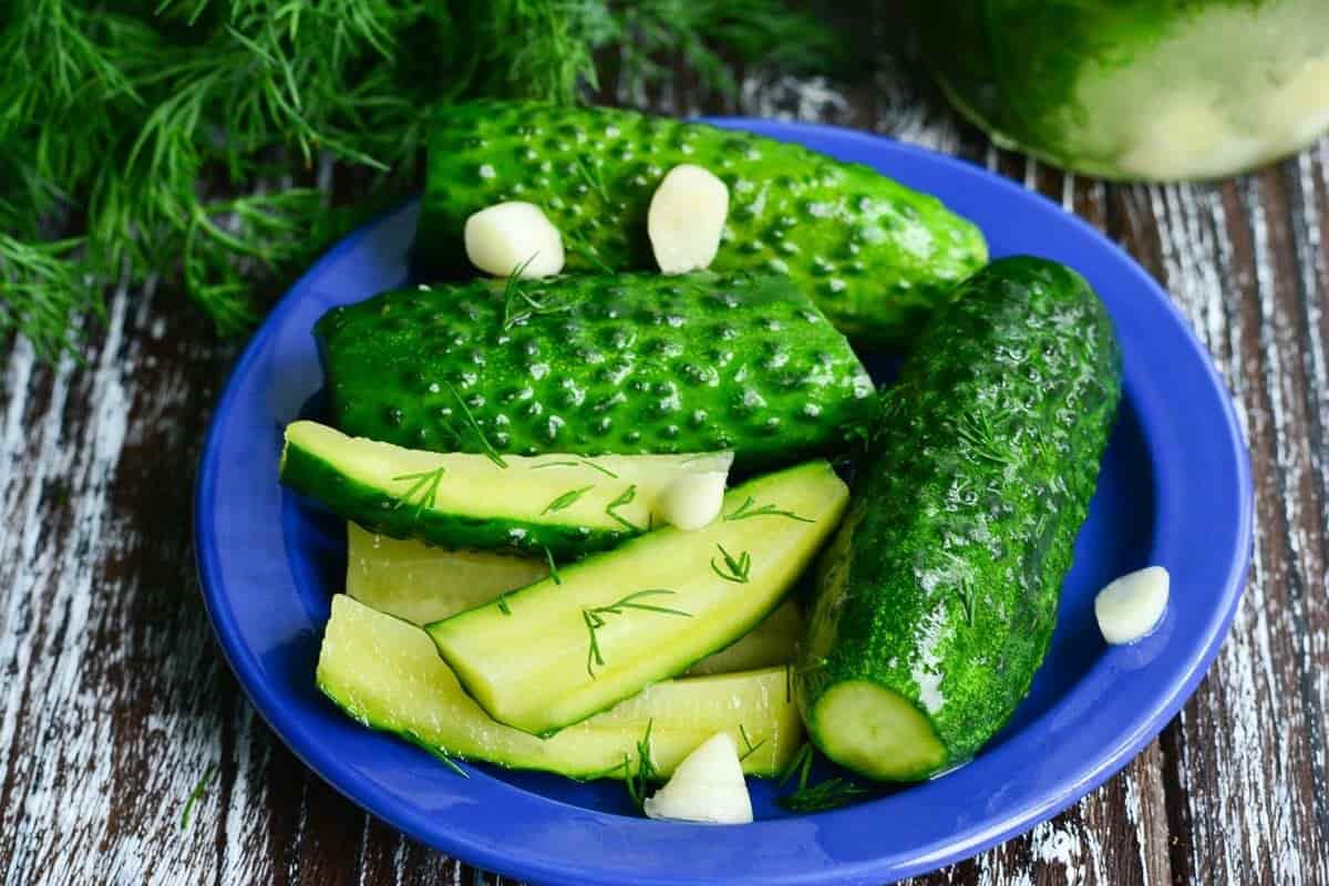 long green cucumber