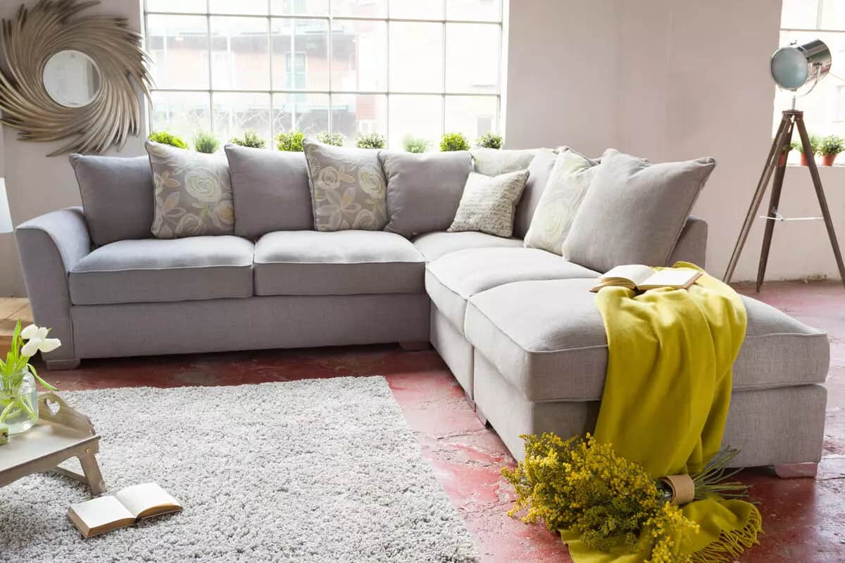 gray corner sofa