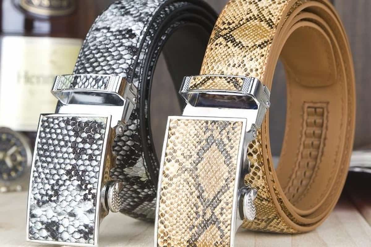 Snake Leather Belt