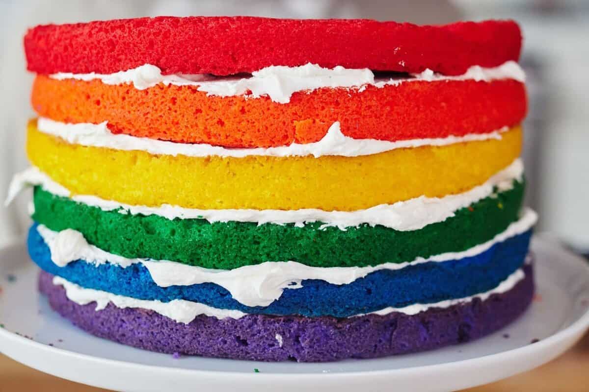 rainbow cake design