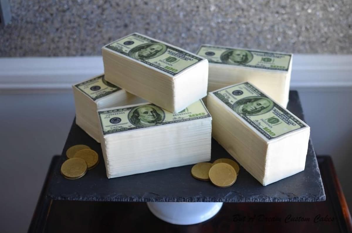 money cake design