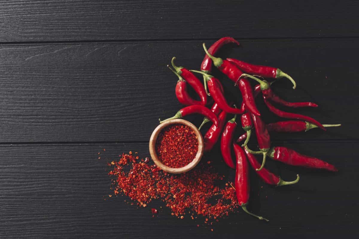 organic red pepper