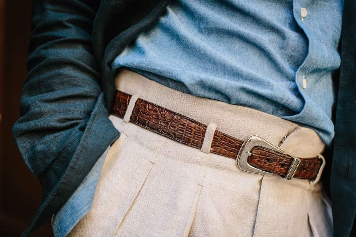real leather belt mens