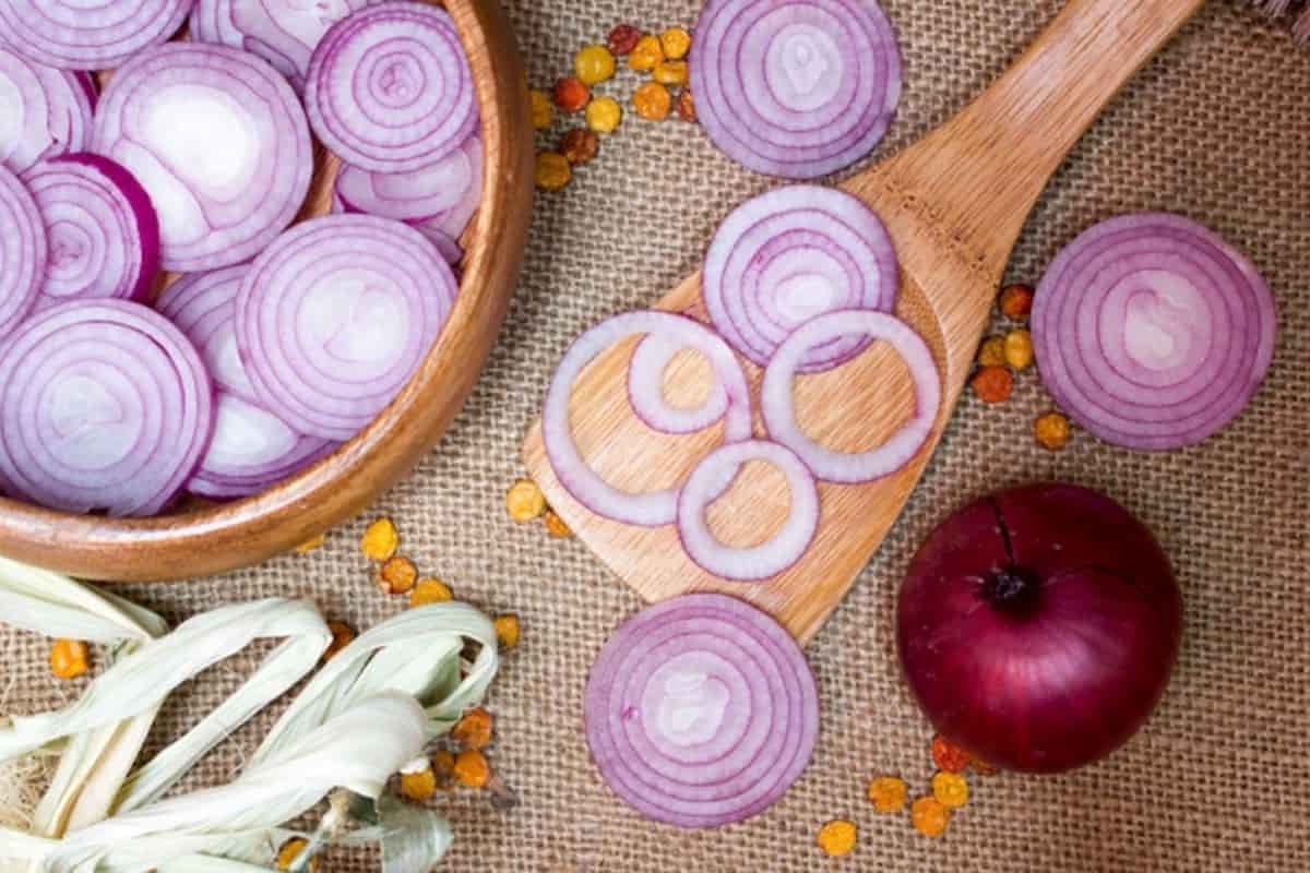 chopped red onion