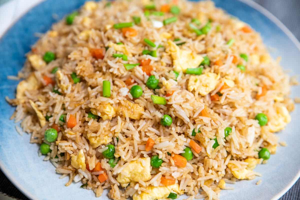 fried rice with chicken thighs