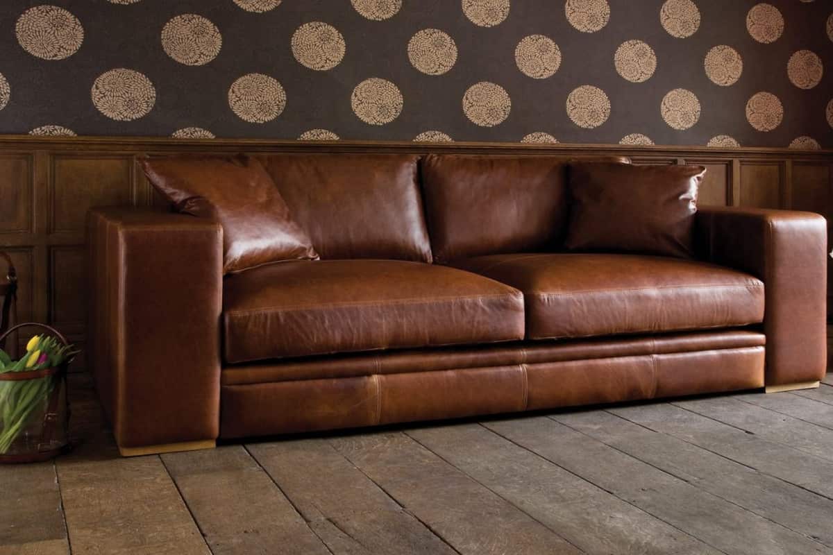genuine leather sofa bed