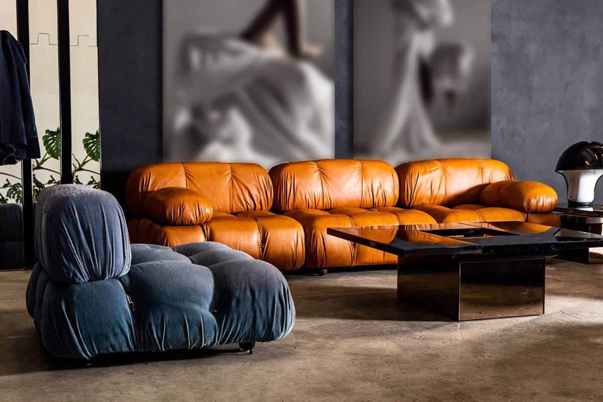 mario bellini style sofa