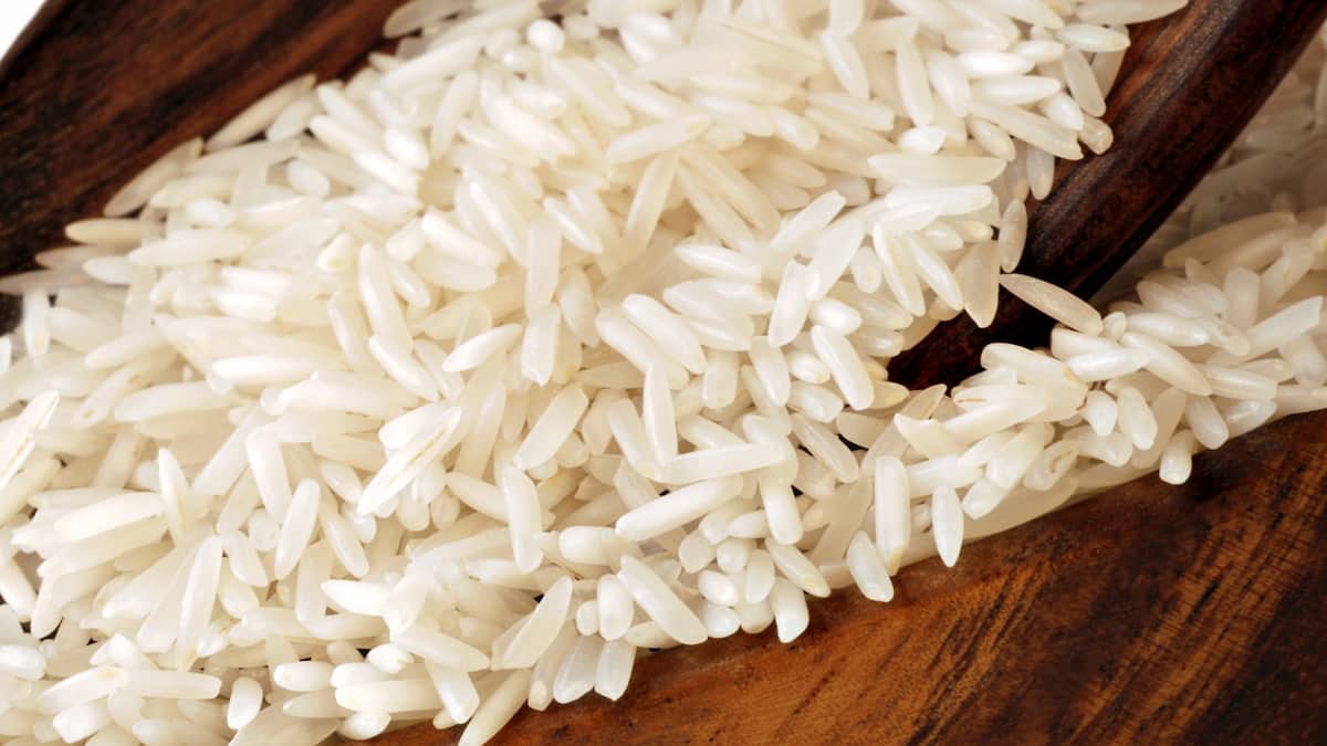 raw rice calories