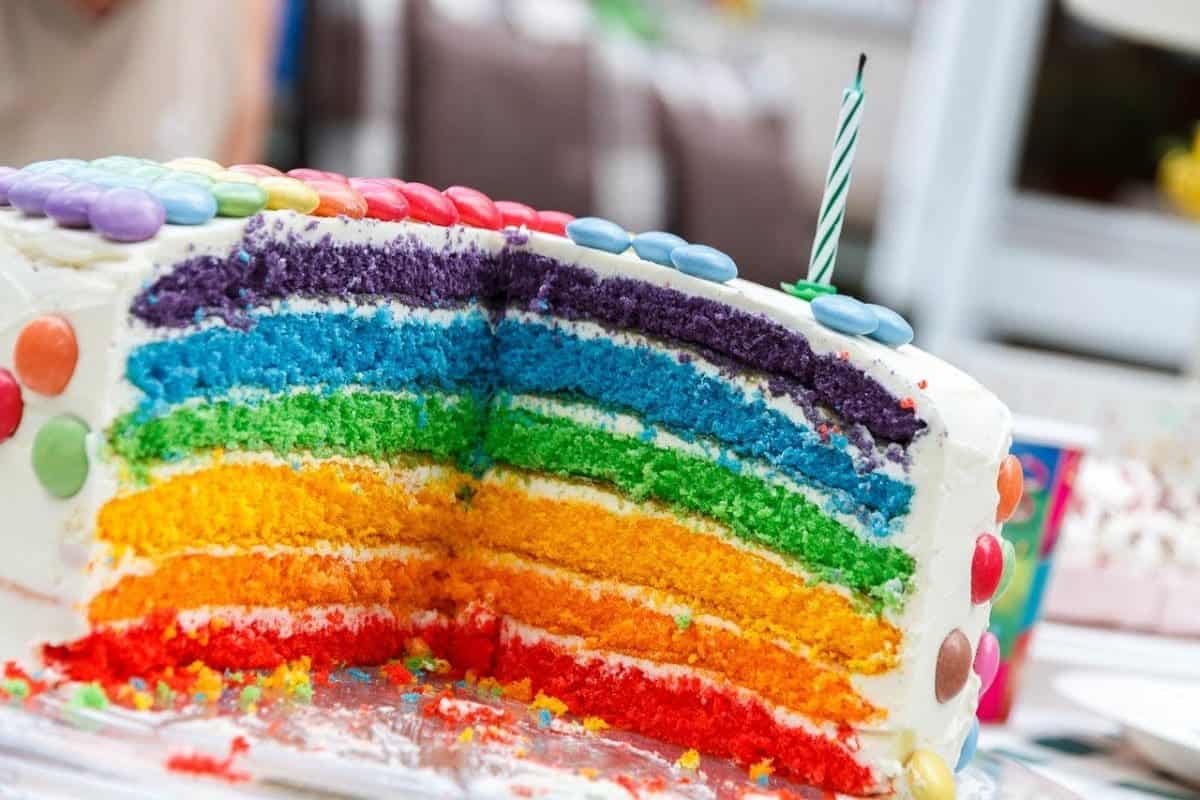 birthday rainbow cake