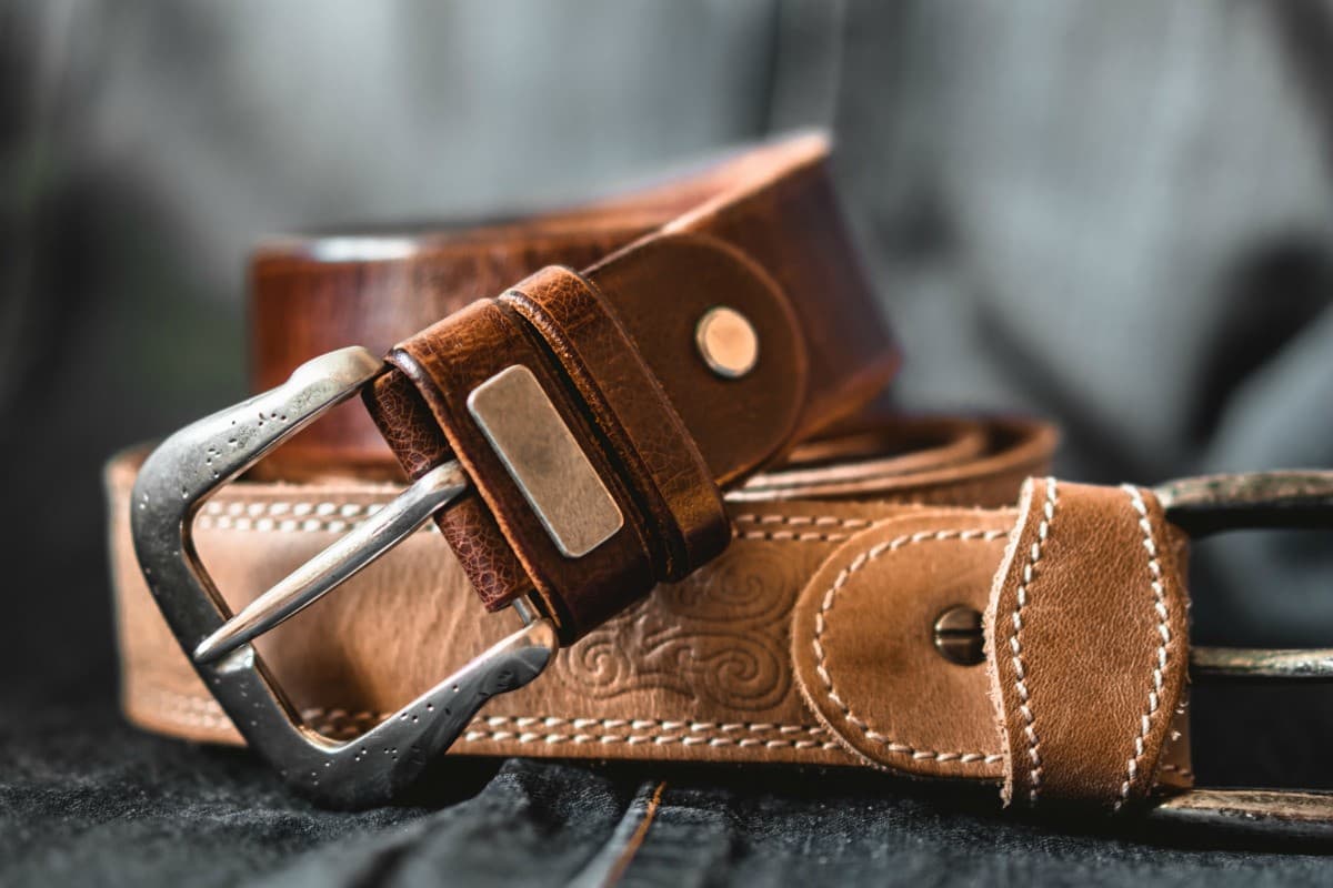 real cow leather belt