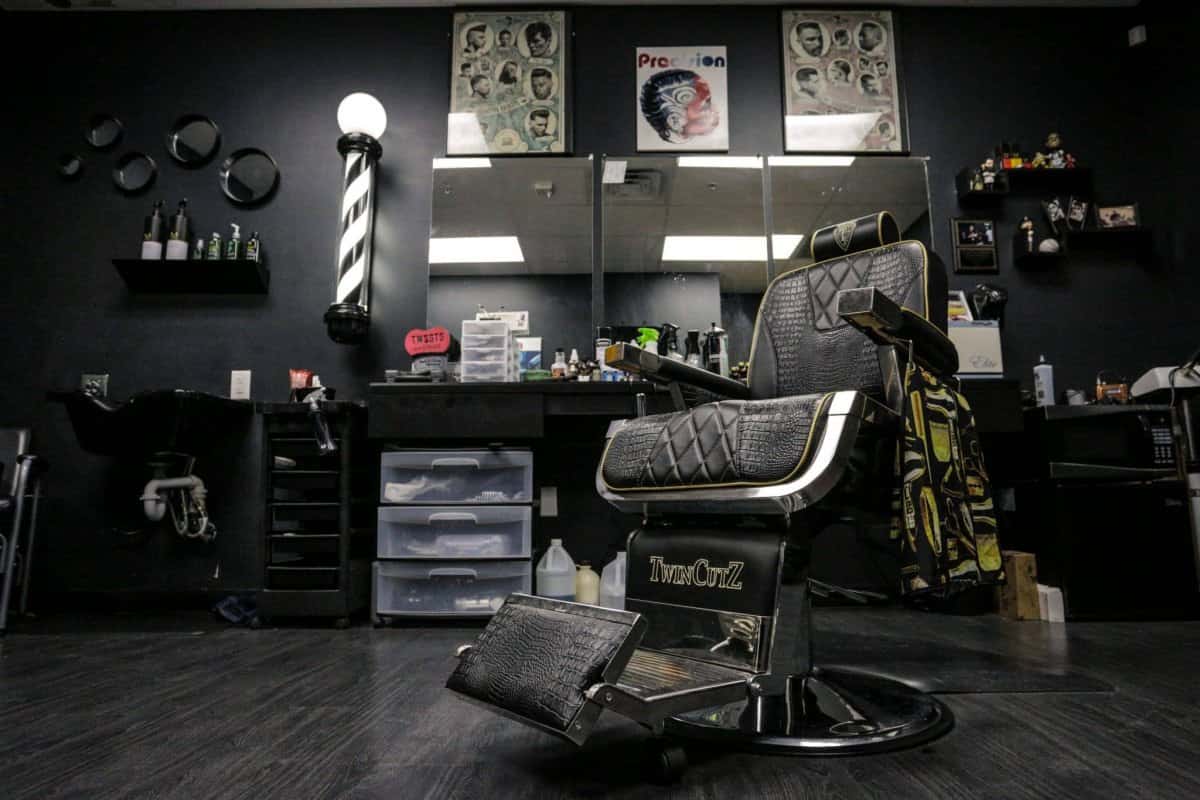leather barber chair